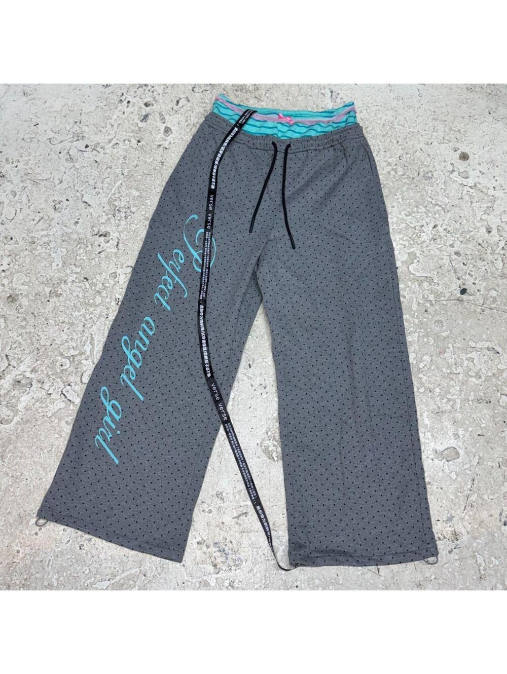 NWT Y2K Layered Underwear Waistband "Perfect Angel Girl" Sweatpants